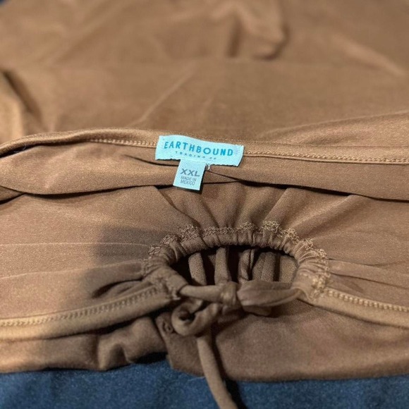 Earthbound Earth-toned brown skirt or dress convertible with tie top Size XXL - Picture 3 of 3